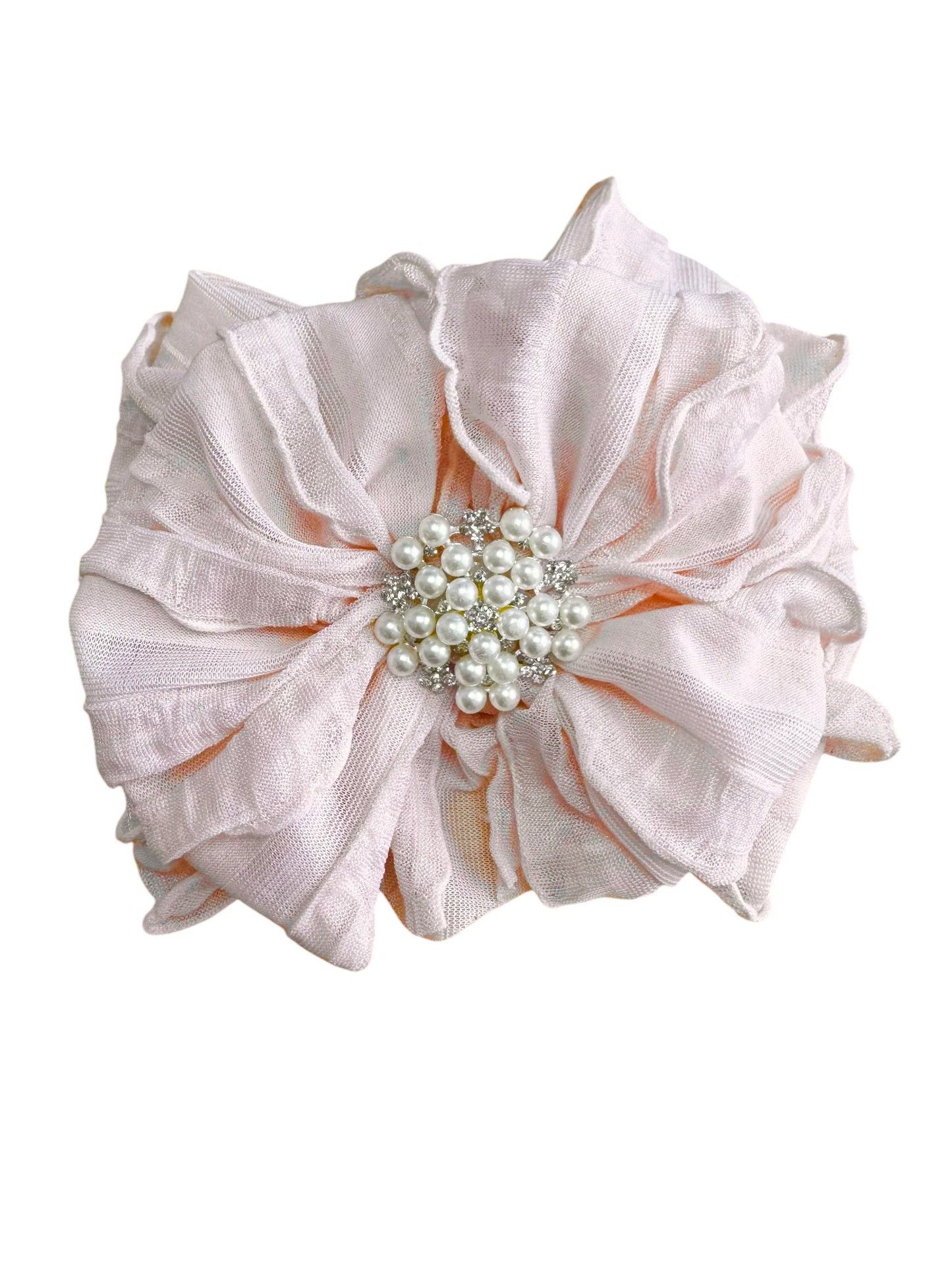 Ruffled Head Bands w/pearl