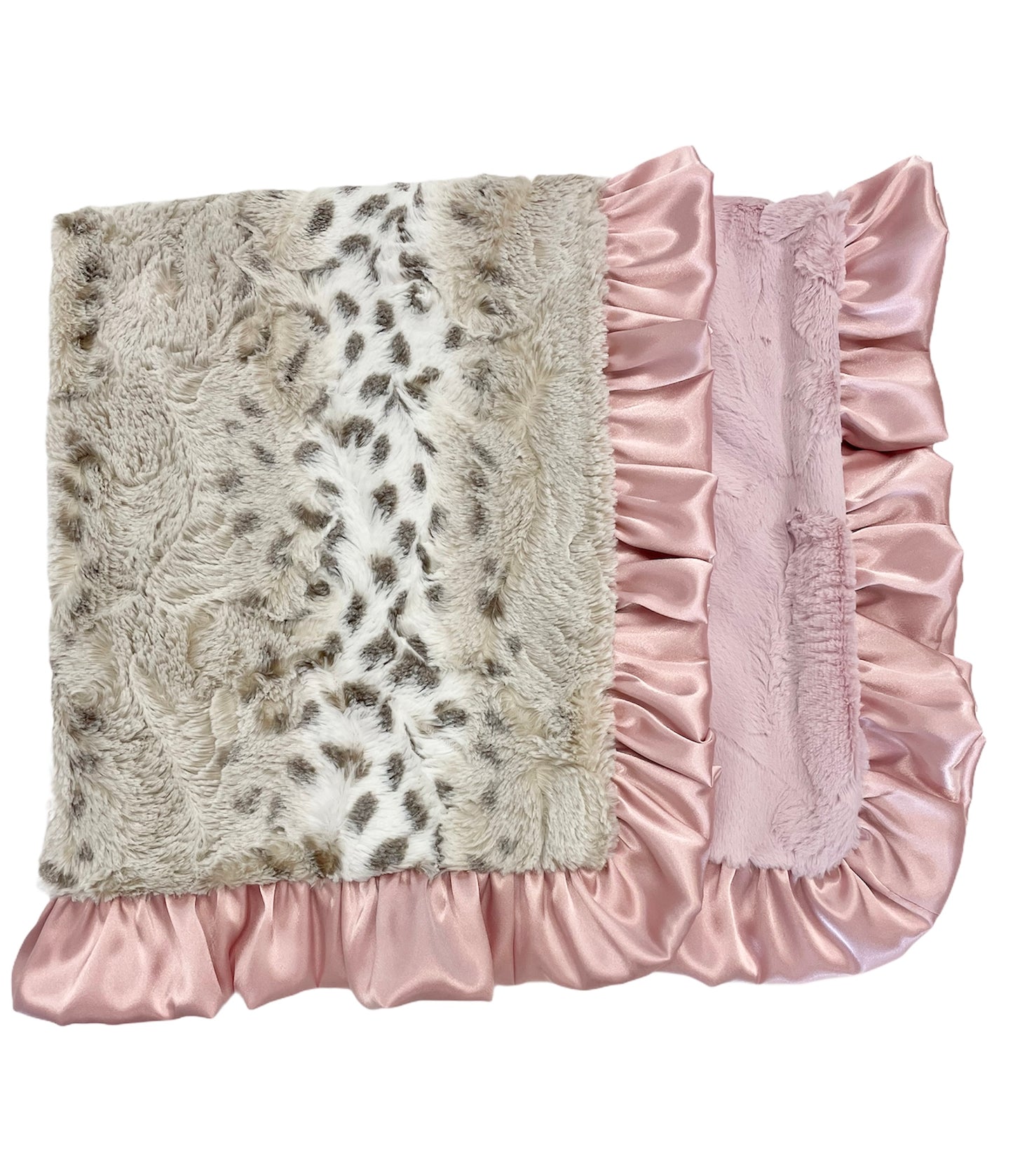 Snowcat Dusty Pink Cuddle Blanket