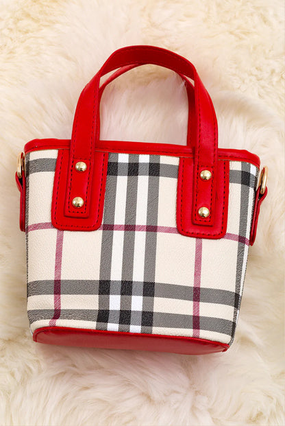 Red Striped Purse