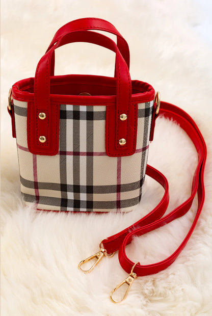 Red Striped Purse