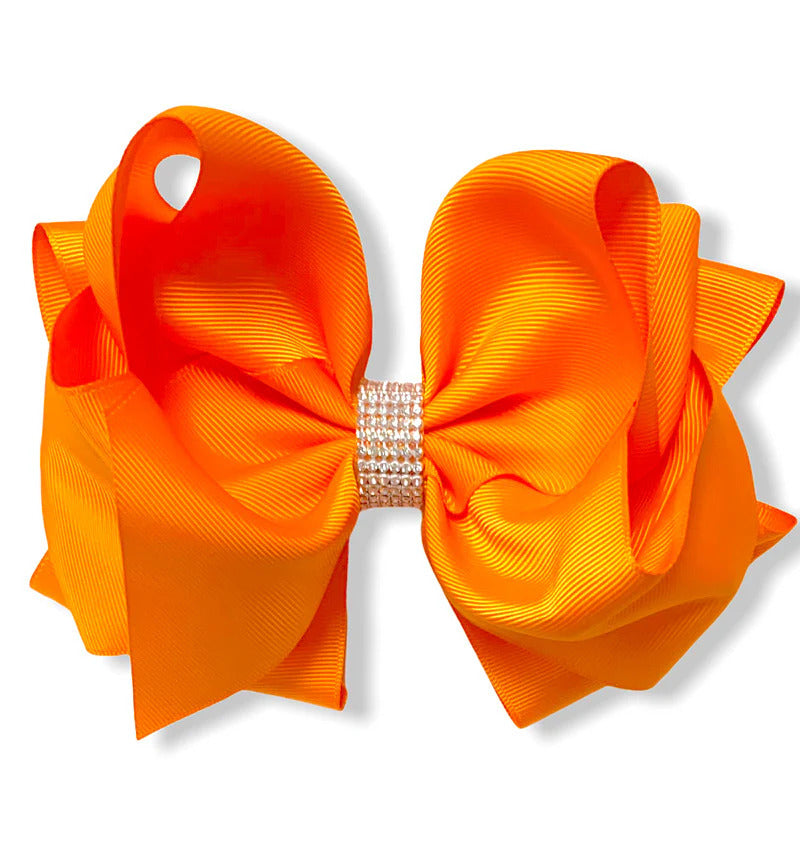 6.5 in Rhinestone Bows